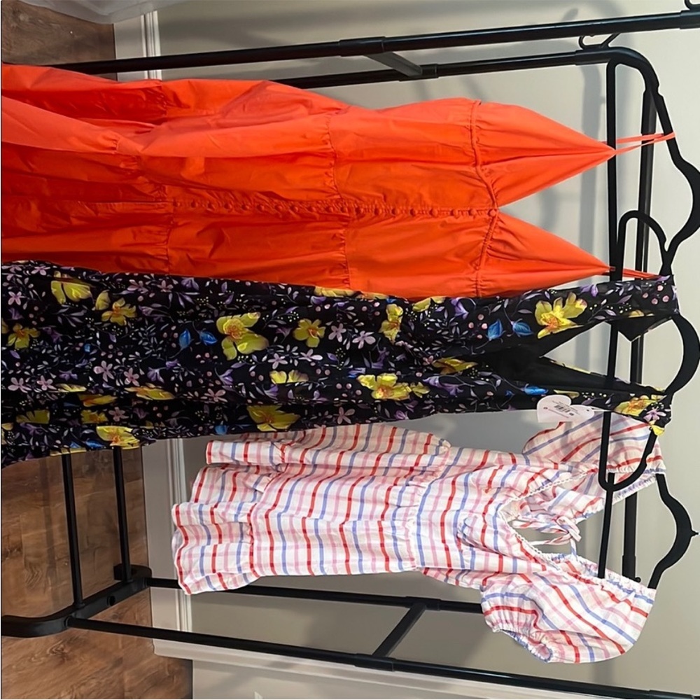 Buddy Love Orange, Floral, and Striped Dresses